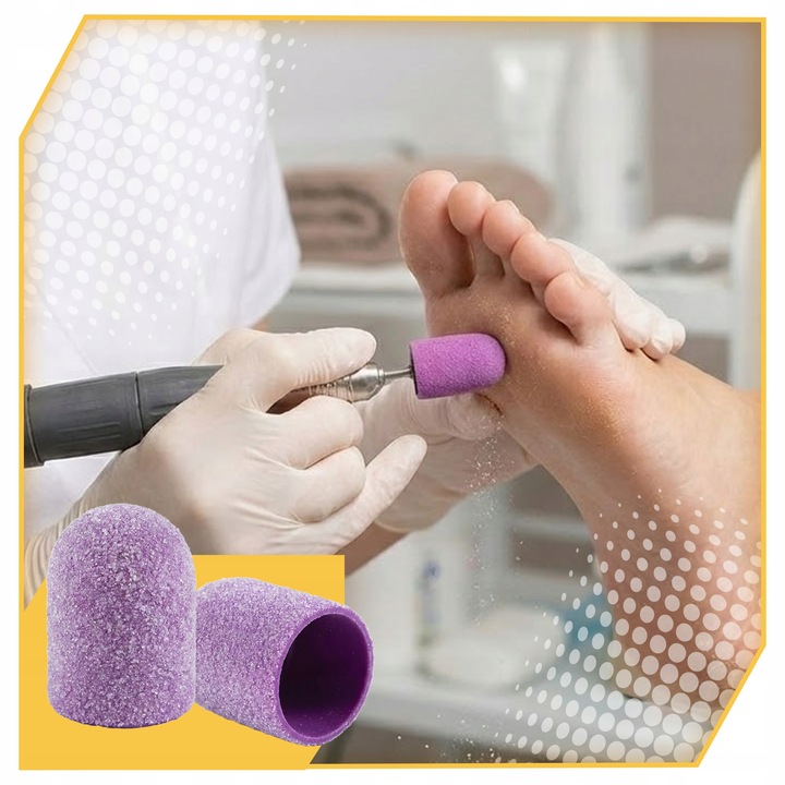 10x KAPTURKI nakładki ścierne do pedicure 13mm Gradacja 150 Gradacja 150